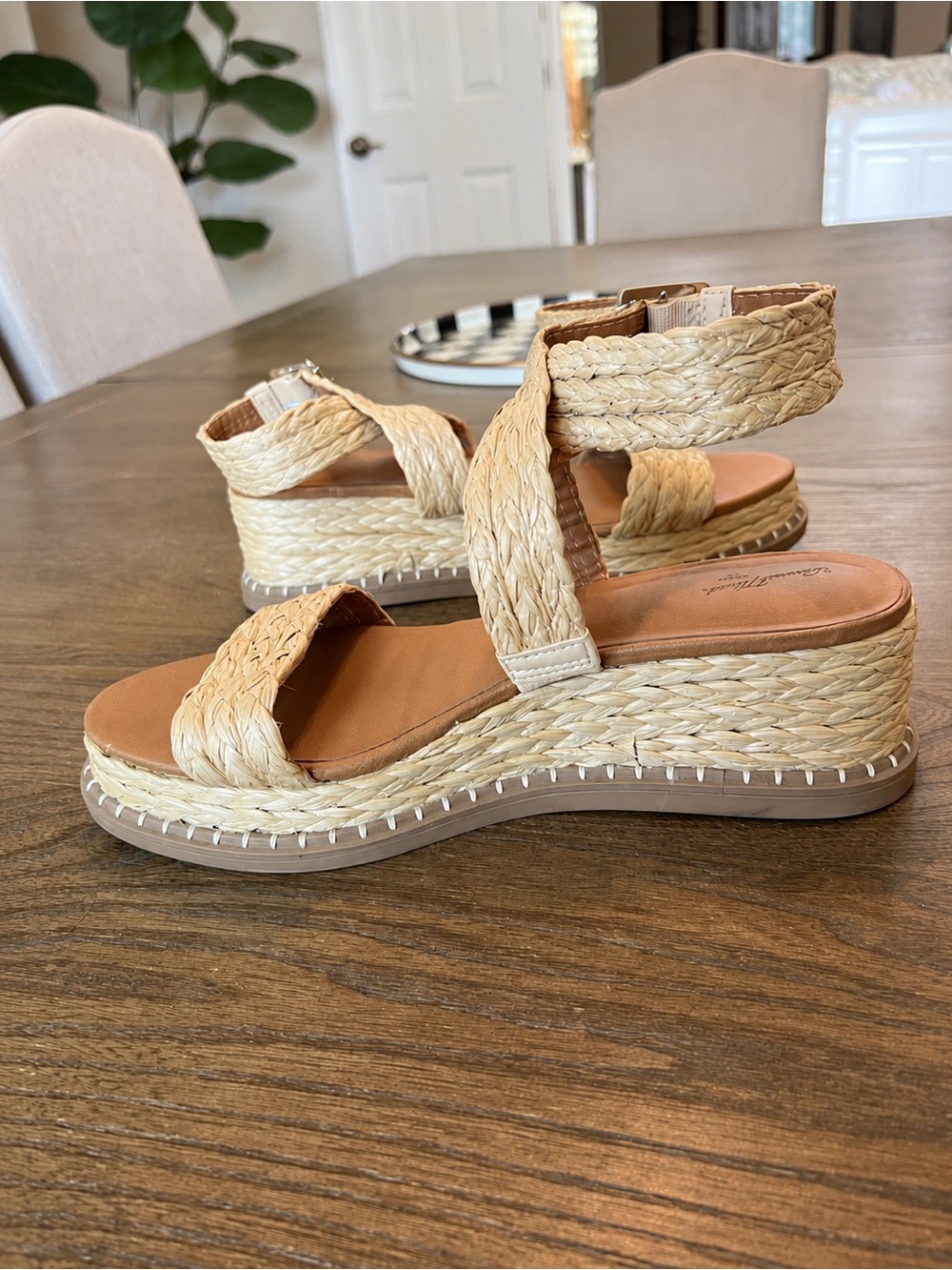 Universal Thread Cream Braided Strap Sandals 10 - Picture 8 of 10